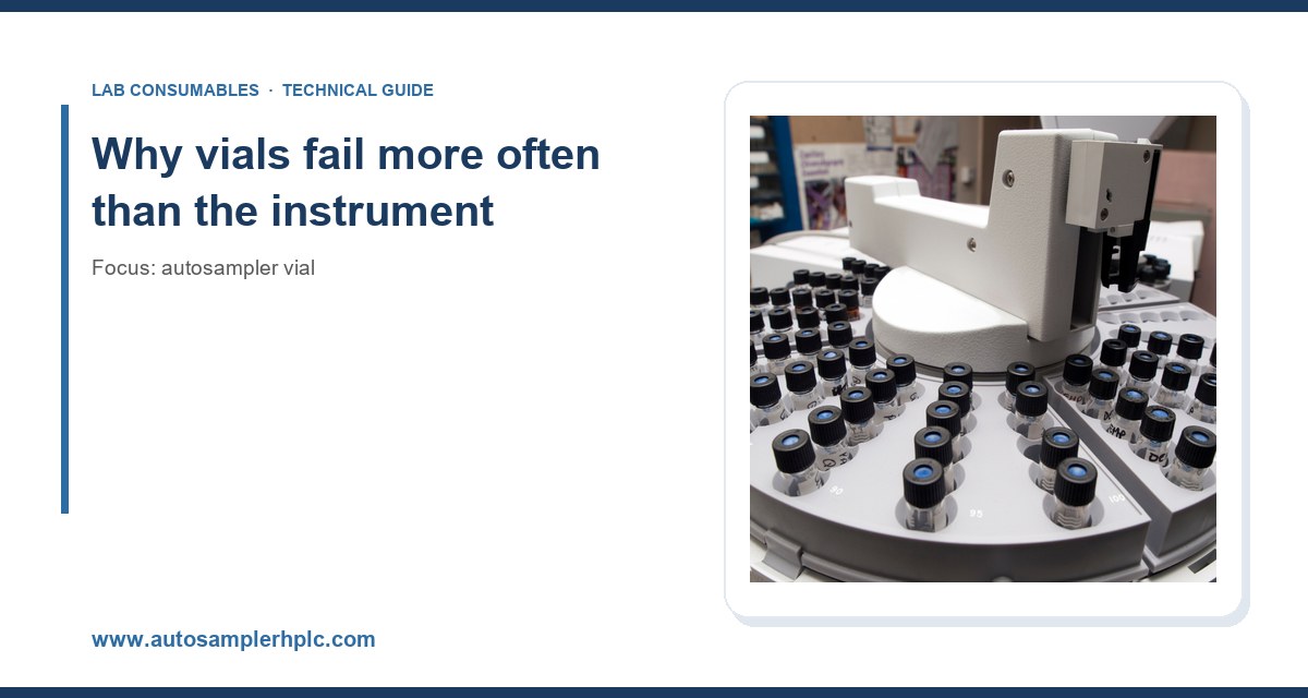 Why vials fail more often than the instrument
