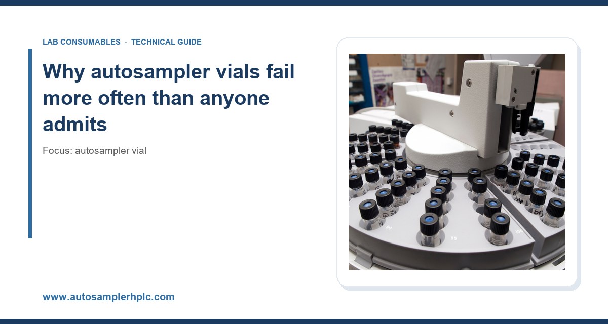 Why autosampler vials fail more often than anyone admits