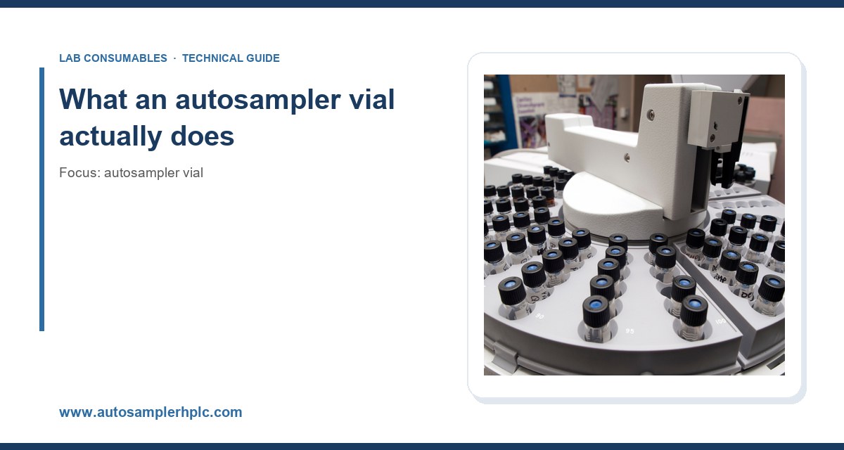 What an autosampler vial actually does