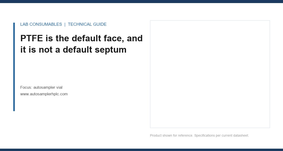 PTFE is the default face, and it is not a default septum