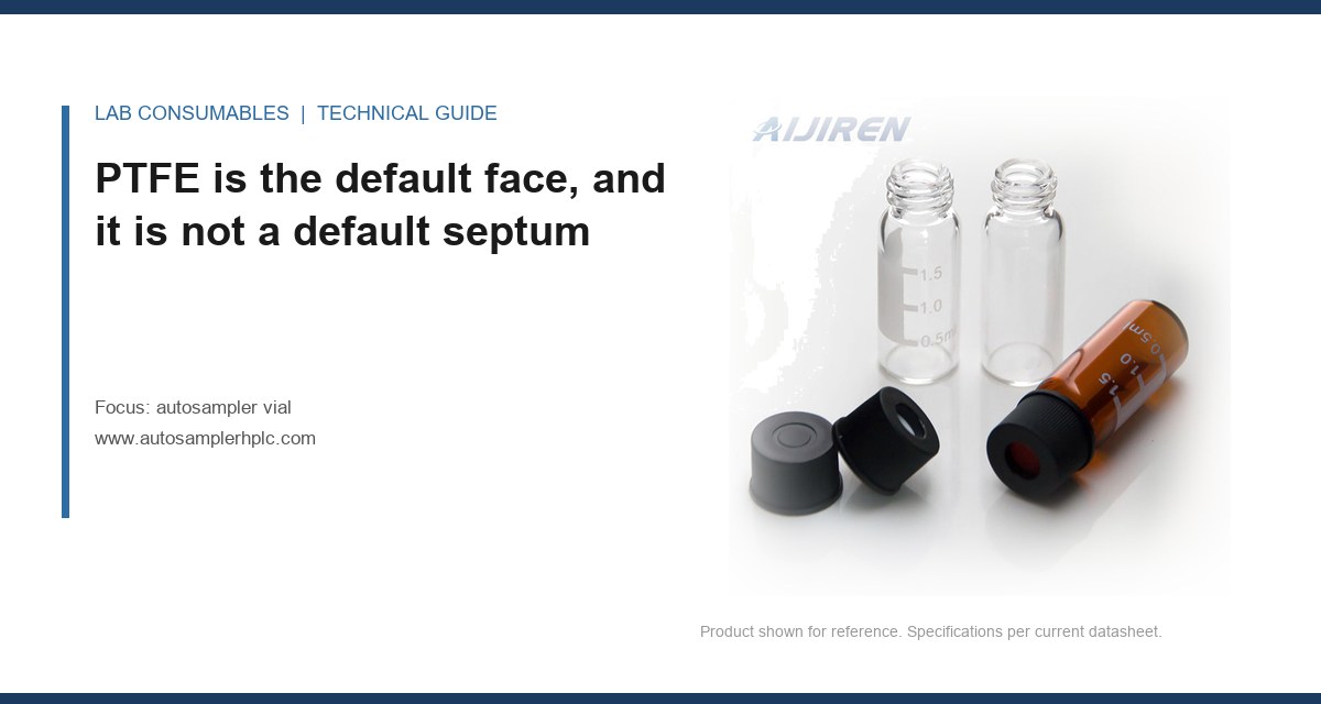 PTFE is the default face, and it is not a default septum